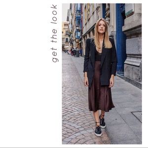 Trending Silk Slip Skirt